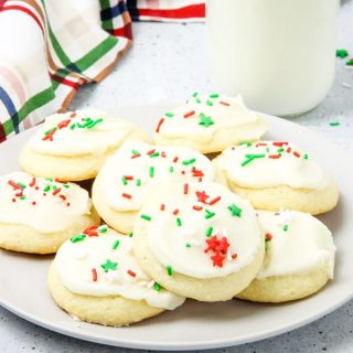 Decorated cookies on a plate
