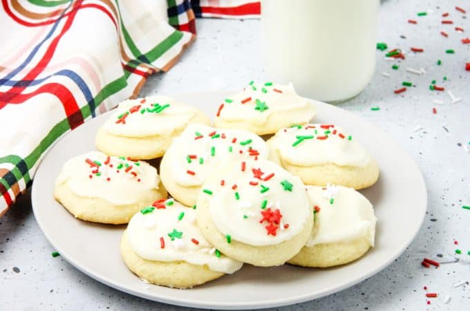 Decorated cookies on a plate
