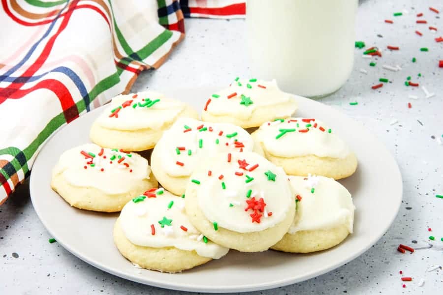 Decorated cookies on a plate