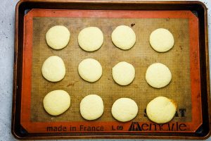 Cookies on pan cooked