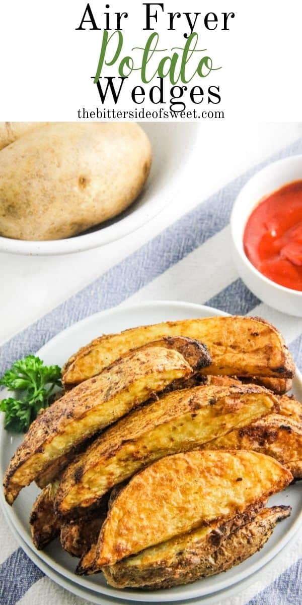 Air Fryer Potato Wedges on plate