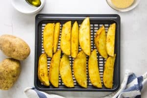 potatoes on pan