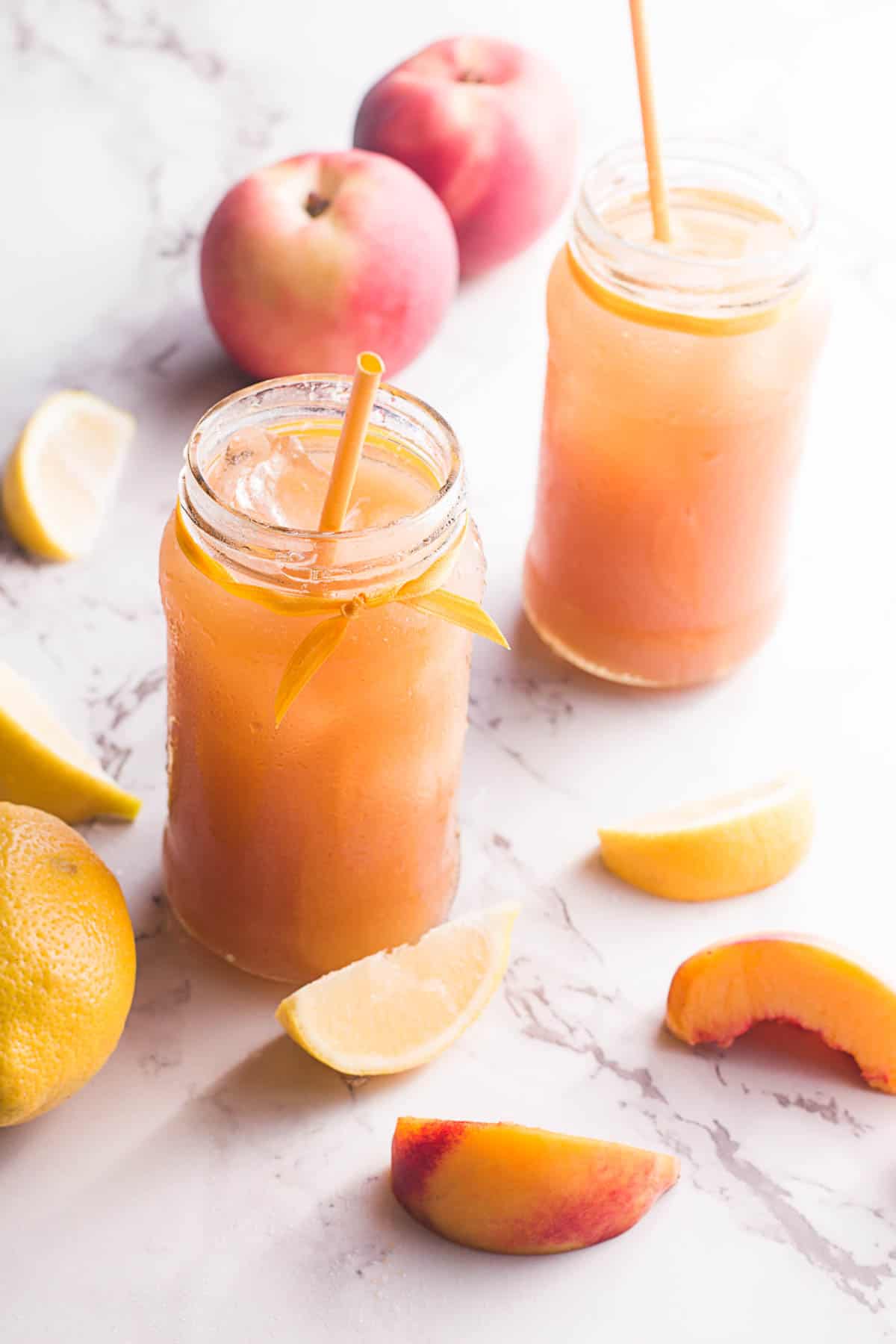 Peach Black Tea Lemonade The Bitter Side of Sweet