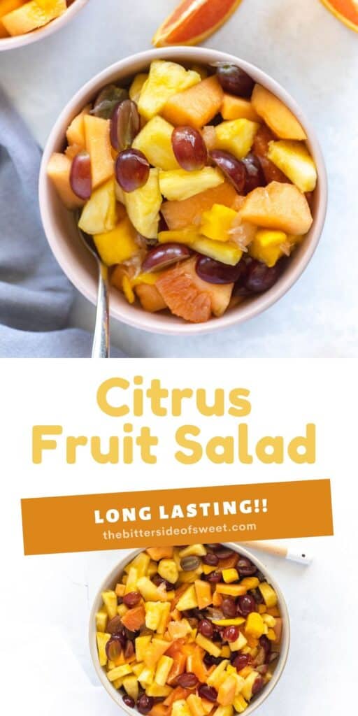 Citrus Fruit Salad collage.