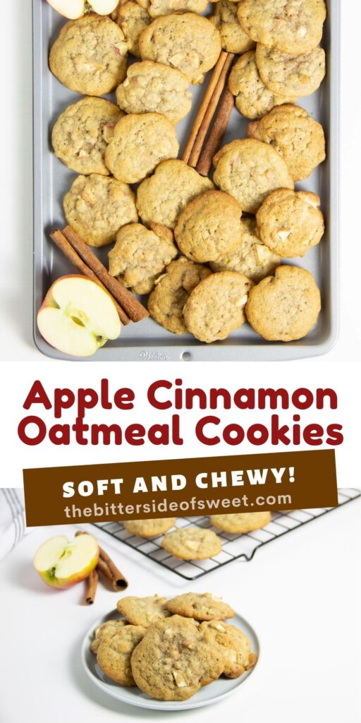 Apple Cinnamon Oatmeal Cookie collage