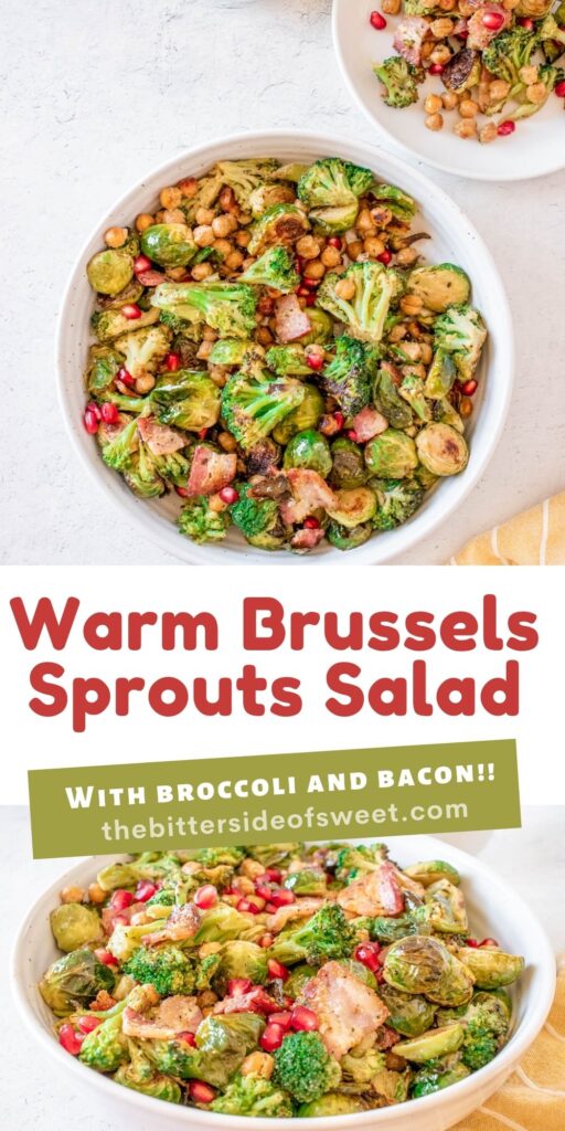 Warm Brussels Sprouts Salad collage.