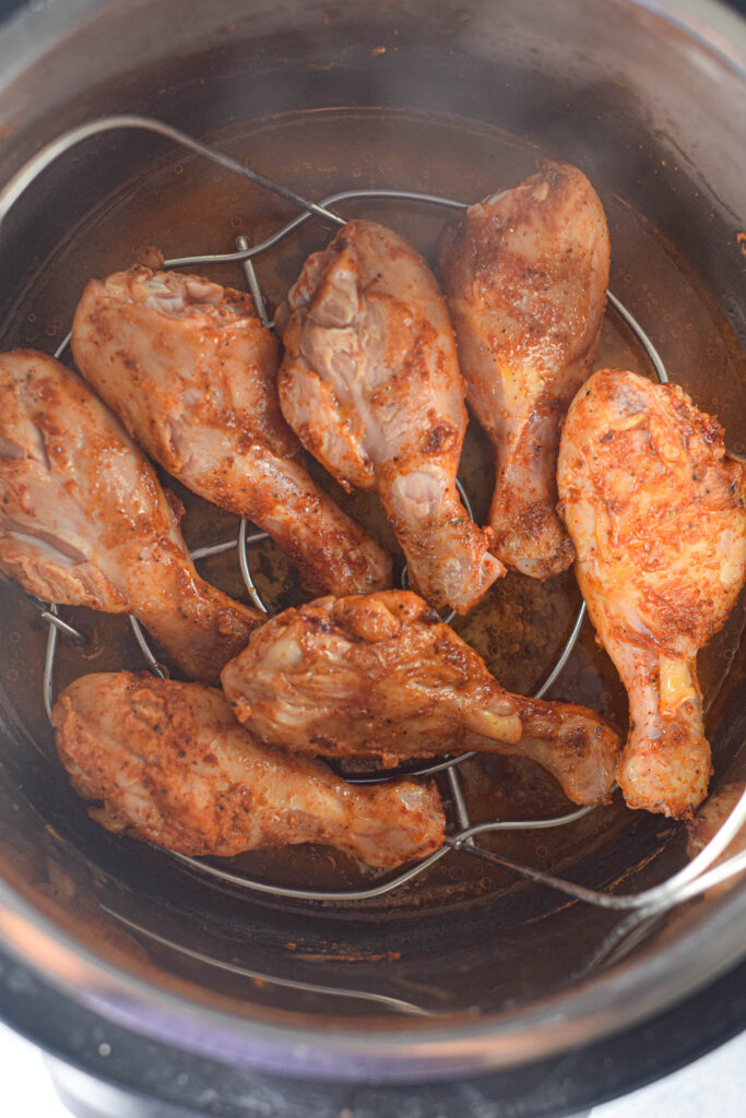 drumsticks in pressure cooker.