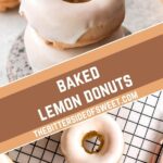 Baked Lemon Donuts collage.