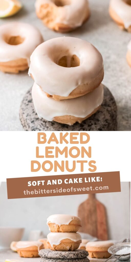 Baked Lemon Donuts collage with text 2.