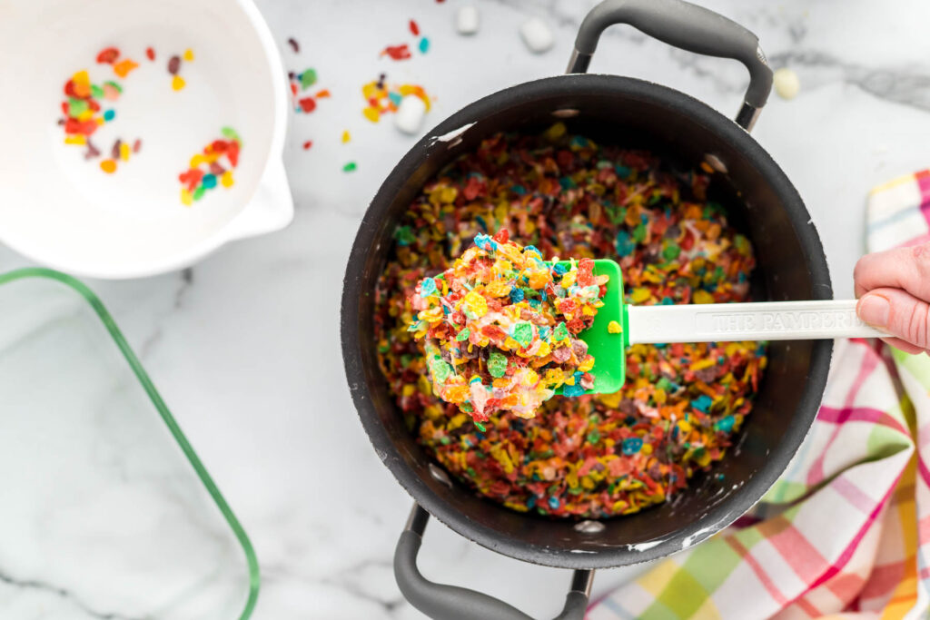 cereal cooked in pot.