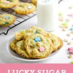 photo collage of Lucky Sugar Cookies.