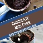 collage of Chocolate Mug Cake.