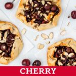 collage of Mini Cherry Almond Galettes.