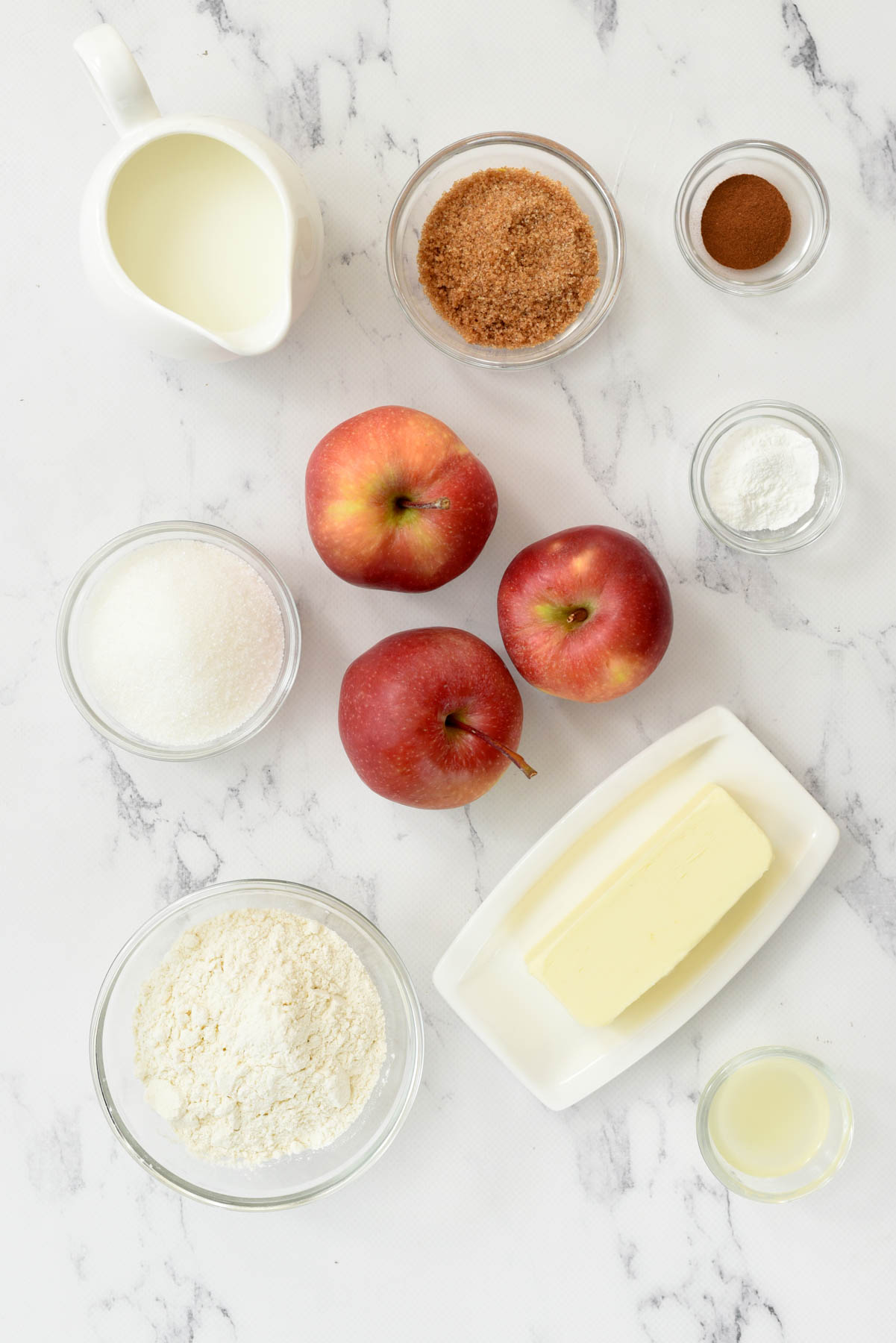 ingredients for cobbler.