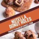 two photo graphic for donut holes.