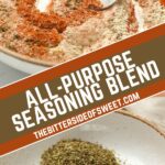 collage of seasoning blend.