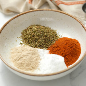 bowl of spices in white bowl.