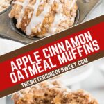 apple cinnamon oatmeal muffins photo collage