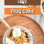 photo with text of mug cake